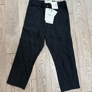 NWT Bonpoint Girls Black Tuxedo Pants